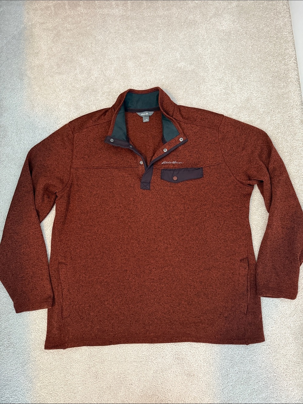Eddie Bauer 2XL Heather rust tone pullover